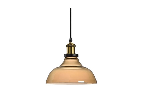 ANDREA HOUSE Lampada soffitto ambra diam 25 cm vetro