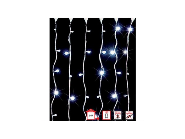 FIRMO BATTISTA E FIGLI Tenda led bianco-blu, luce ferma