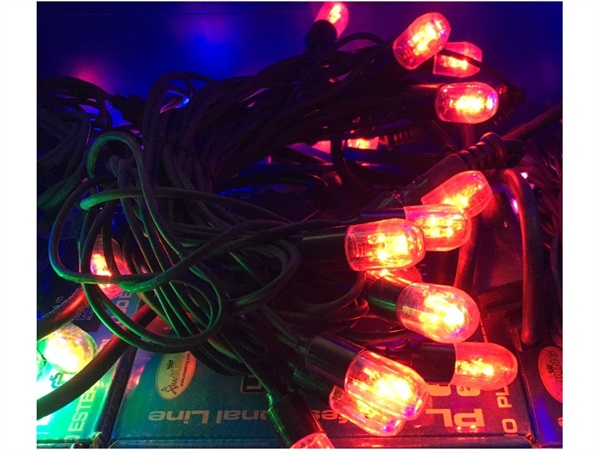 FIRMO BATTISTA E FIGLI Catena Luminosa 20 Mega LED Rossi Prolungabile