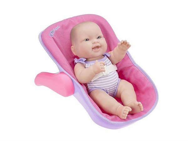 JC TOYS Bebe con seggiolino auto