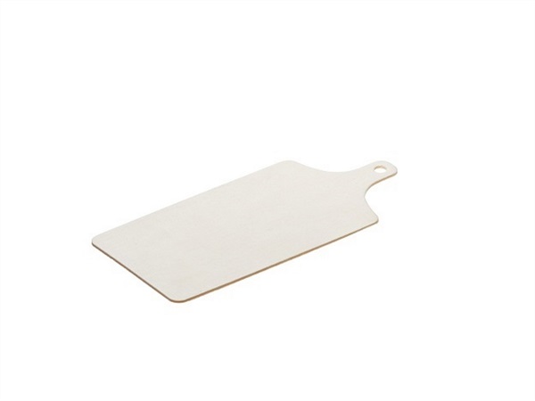 LEONE Mini tagliere rettangolare legno, 6x10 cm, 24 pz