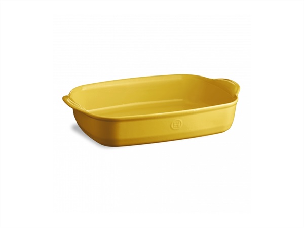 EMILE HENRY-EMILE & CO Pirofila rettangolare grande jaune-giallo, 42,5 cm