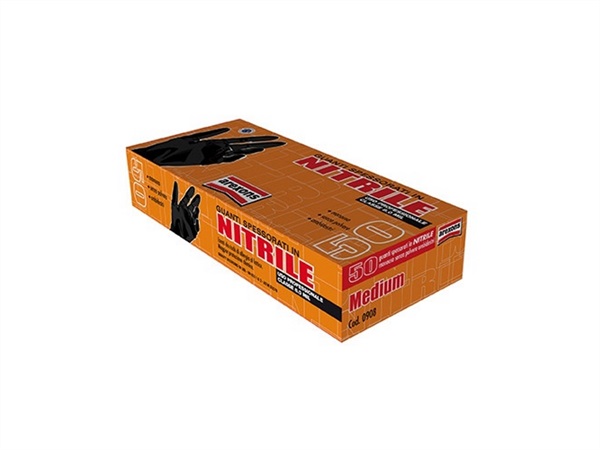 AREXONS Guanti in nitrile spesso, conf. 50 pz, taglia XL