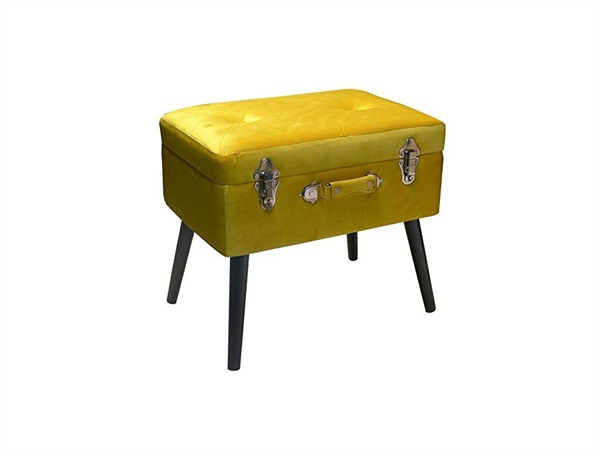 TRADING GROUP Bauletto velvet giallo