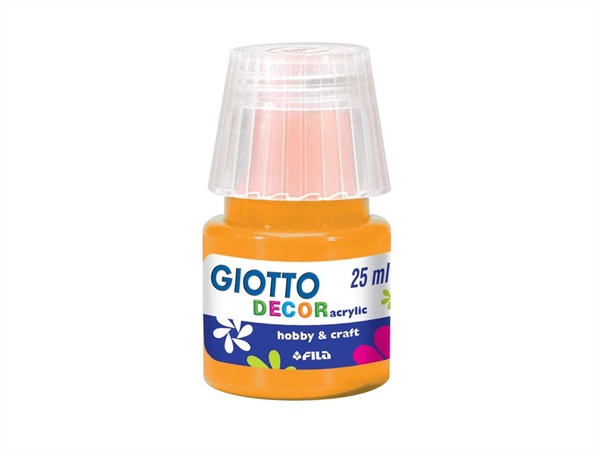 FILA Giotto decor, tempera acrilica, giallo scuro 25 ml