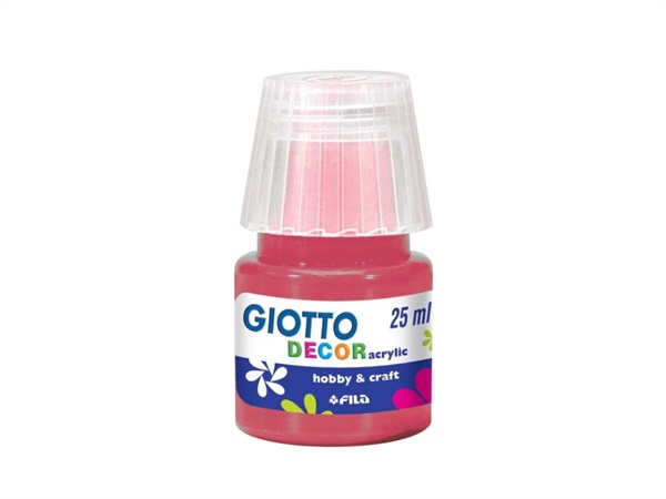 FILA Giotto decor, tempera acrilica, rosso carminio 25 ml