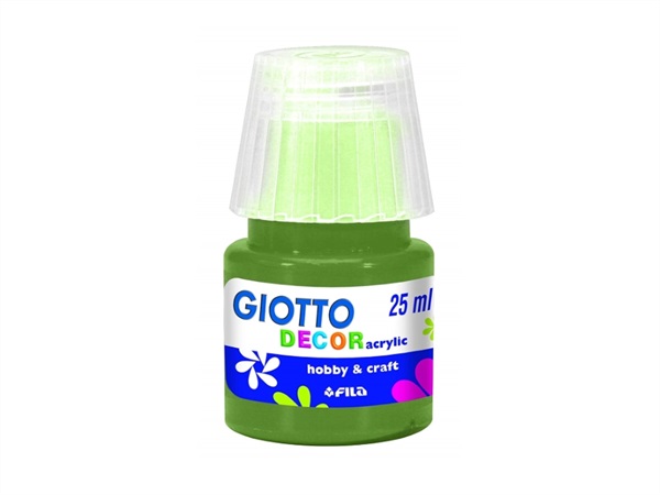 FILA Giotto decor, tempera acrilica, verde oliva 25 ml