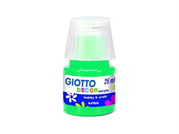 FILA Giotto decor, tempera acrilica, verde smeraldo 25 ml