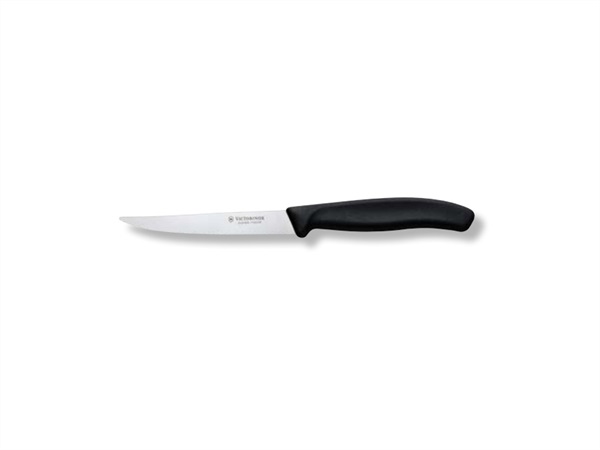 VICTORINOX Coltello da bistecca a lama liscia, lama 12 cm