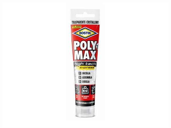 BOSTIK Poly max high tack express, trasparente cristallino