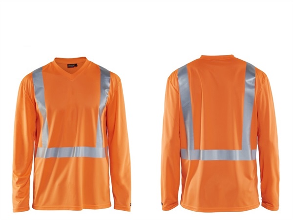 BLÅKLÄDER ITALIA SRL T-SHIRT HIGH VIS A MANICA LUNGA 3383 5300 blåkläder arancione