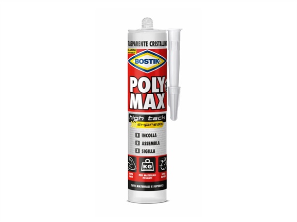 BOSTIK Poly max high tack express, trasparente cristallino