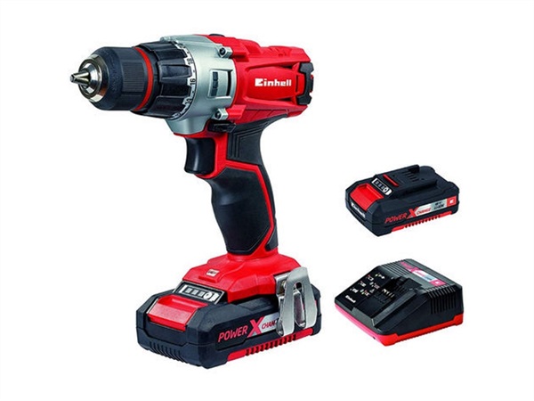 EINHELL Kit trapano avvitatore te-cd 18/2Li