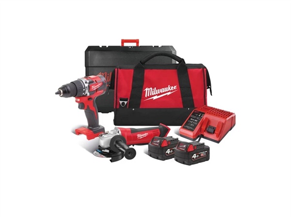MILWAUKEE Kit trapano e smerigliatrice M18 CBLPP2D