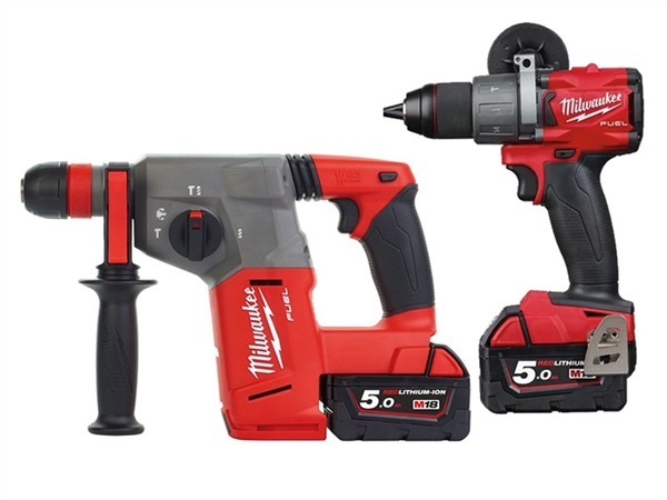 MILWAUKEE Kit trapano M18 FPD2 + Tassellatore M18 CHX