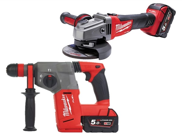 MILWAUKEE Kit smerigliatrice angolare M18 CAG115X + Tassellatore M18 CHX
