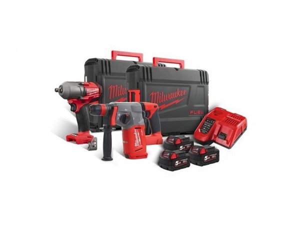 MILWAUKEE Kit tassellatore + avvitatore ad impulsi
