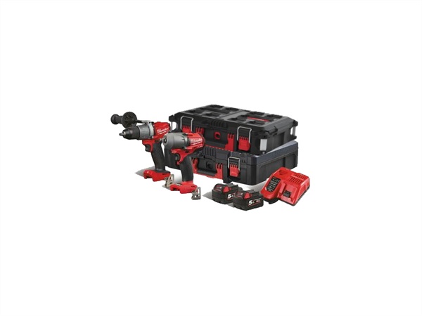 MILWAUKEE Kit trapano a percussione + avviatore ad impulsi