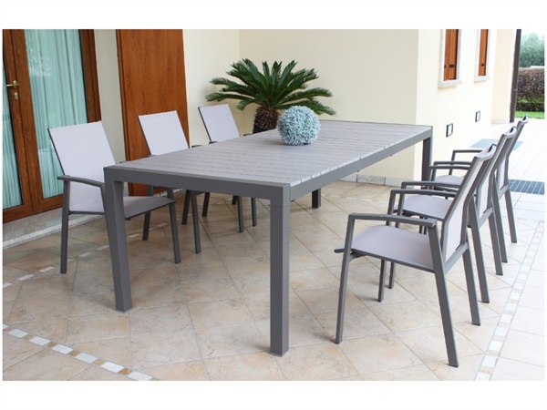 MAGAZZINI COSMA S.P.A. TAVOLO WAIKIKI 162/242 X 100 taupe