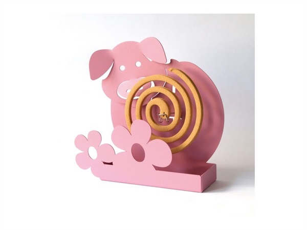 ARTI & MESTIERI Porta zampirone Maialino Rosa da tavolo