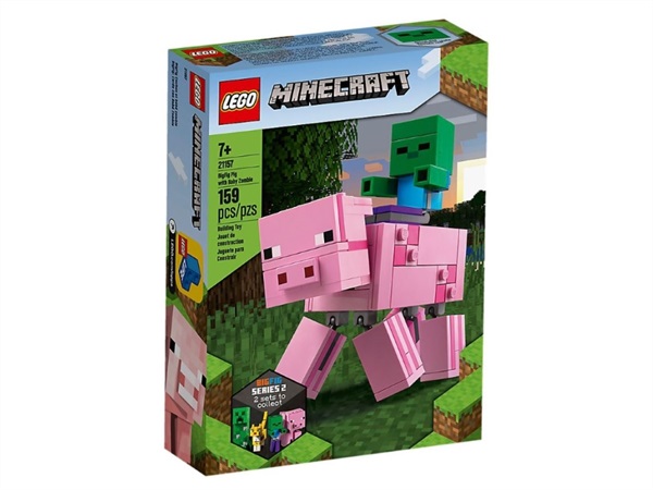 LEGO Lego minecraft, Maxi-figure Maiale e Baby Zombi 21157