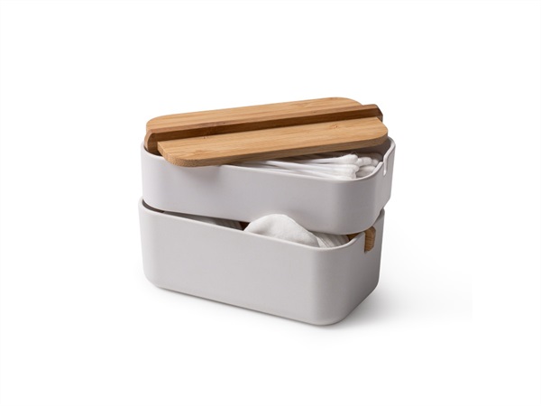 LEXON CONTENITORE DA BAGNO ZEN COTTON BOX - BIANCO