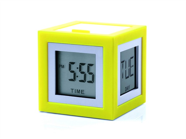 LEXON SVEGLIA LCD CUBISSIMO NEW YELLOW