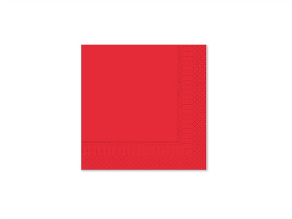 FATO Tovaglioli, 25x25 cm, 2 veli, rosso, confezione 100 pezzi