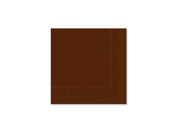 FATO Tovaglioli, 25x25 cm, 2 veli, cioccolata, confezione 100 pezzi