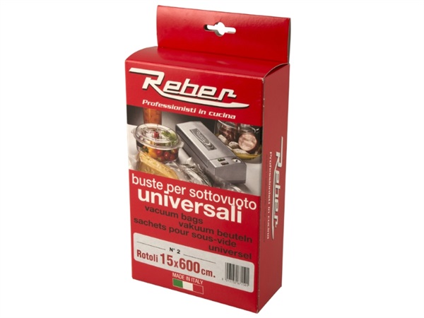 REBER S.R.L. ROTOLI GOFFRATI PER SOTTOVUOTO, 15 X 600 CM