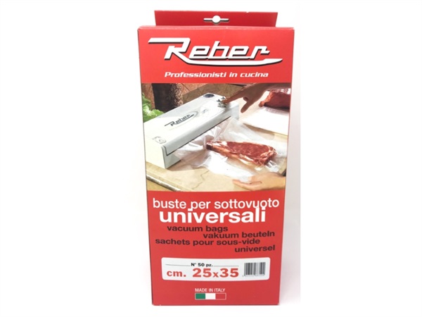 REBER S.R.L. Buste per Sottovuoto Goffrate 2 Pezzi