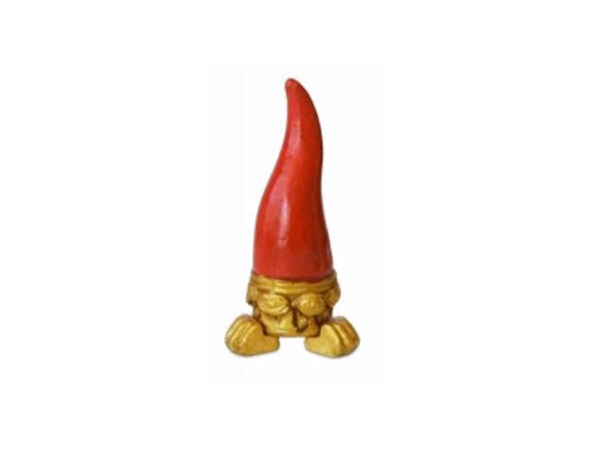 BACI MILANO Bacimanzia, Cornetto piccolo in ceramica oro e rosso