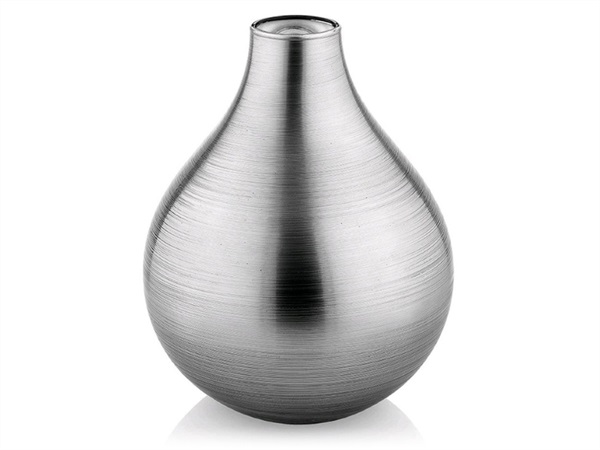 IVV BOMBAY VASO H.24 CM.DECORO PLATINO