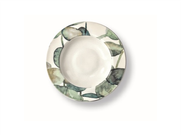 SATURNIA Green Tiffany, linea Napoli,Pasta Bowl Liscio 26,5 cm