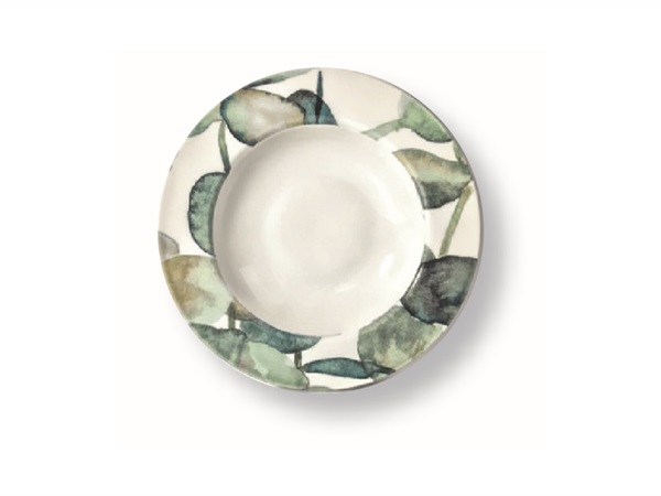SATURNIA Green Tiffany, linea Ischia,Piatto fondo 23 cm