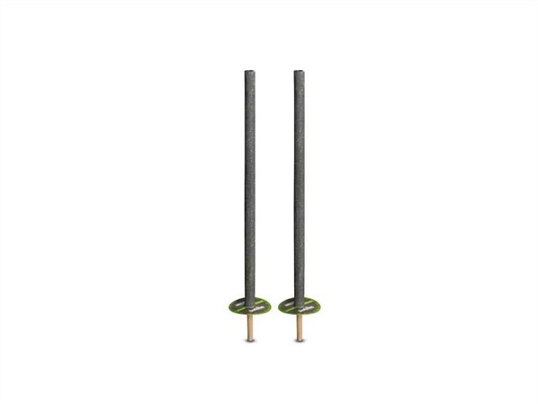 BOLSIUS Torcia tela cerata nero, set 2 pezzi