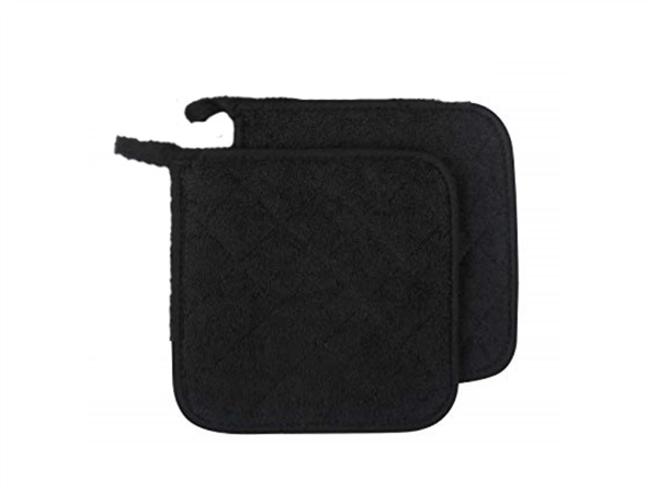 UNO CASA & DESIGN Brenda 2 nero, set 2 presine 18x18 cm