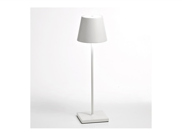 ZAFFERANO S.R.L. Poldina lampada ricaricabile da tavolo di Zafferano - Bianco
