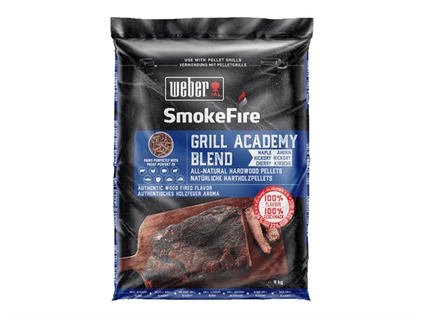 WEBER Pellet di 100% legno - Miscela Grill Academy