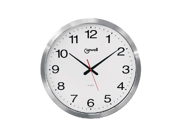 LOWELL OROLOGIO PARete 16055N DESIGN BIANCO/ARGENTO