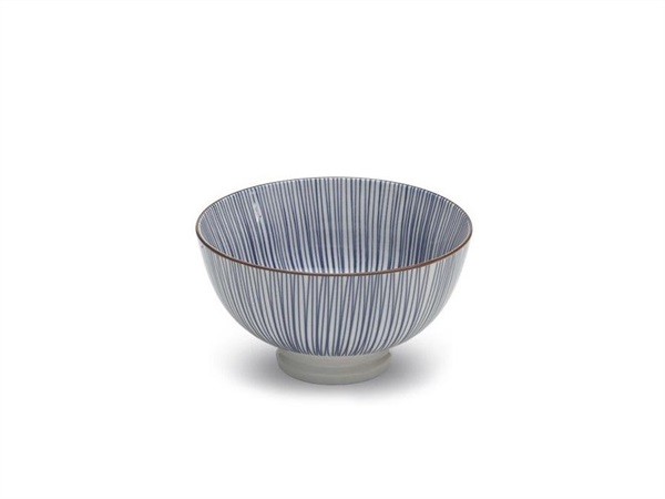 ZAFFERANO S.R.L. TUE BOWL ZAFFERANO - TAZZA IN PORCELLANA RIGHE BLU