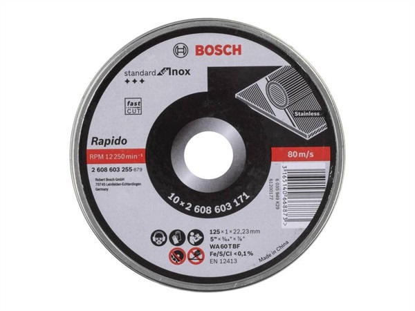 BOSCH Disco di taglio dritto, 125 mm 22.23 mm