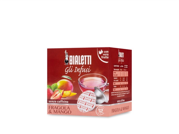 BIALETTI INDUSTRIE BOX 12 CAPSULE INFUSO FRAGOLA MANGO