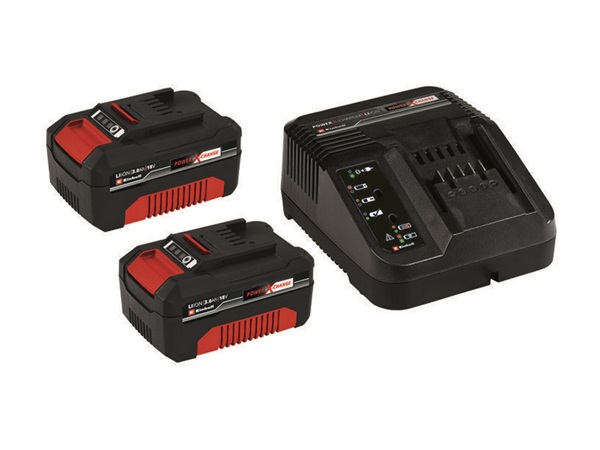 EINHELL Kit batteria e caricabatteria PXC Starter Kit 2x 3,0Ah