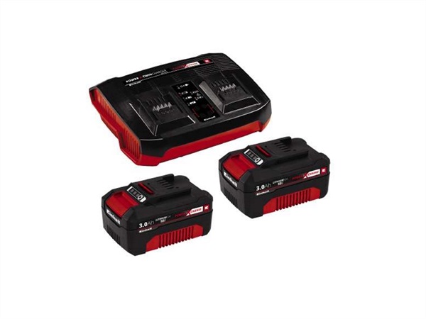 EINHELL Kit batteria e caricabatteria PXC Starter Kit, 2x 3,0Ah
