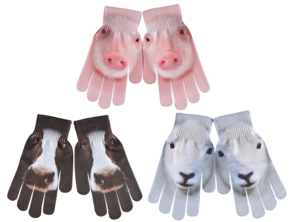 COUNTRY STYLE Guanti per bambini fantasia animali fattoria