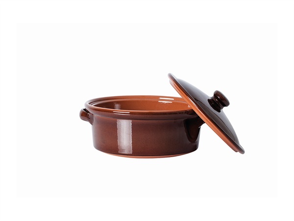TABLE TOP PORCELLANE SAS Casseruola con coperchio in coccio da fuoco