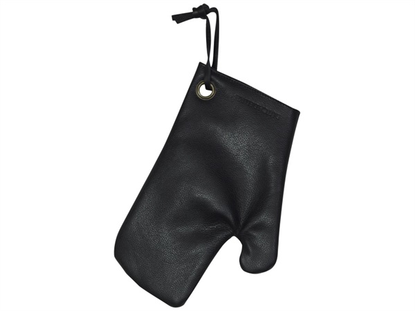 DUTCHDELUXES Guanto da forno in pelle nero