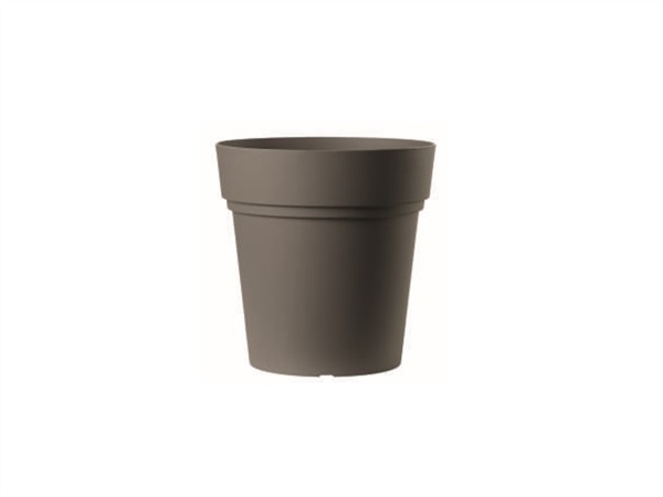DEROMA Samba Vaso in plastica, grigio chiaro Ø 45 cm