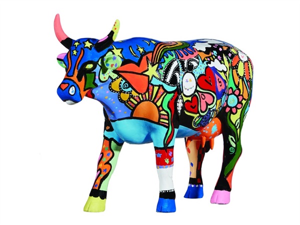 COWPARADE Moosy in the Sky con diamanti